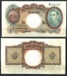 Барбадос 1939 г. • P# 2 • 1 доллар • Георг VI • регулярный выпуск • VF