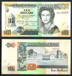 Белиз 2007 г. • P# 68c • 10 долларов • Елизавета II • здание суда • регулярный выпуск • UNC пресс