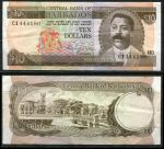 Барбадос 1973 г. • P# 33 • 10 долларов • Чарльз Дункан О'Нил • регулярный выпуск • XF+