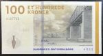 Дания 2009 г. (2013) • P# 66 • 100 крон • мост • регулярный выпуск • AU+