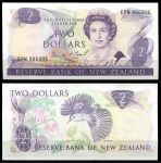 Новая Зеландия 1989-1992 гг. • P# 170с • 2 доллара • Елизавета II • птица стрелок • регулярный выпуск • UNC пресс