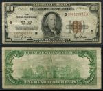 США 1929 г. • P# 399 • 100 долларов • Бенджамин Франклин • "национальная валюта" • регулярный выпуск(Нью-Йорк) • F+
