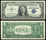 США 1957 г. B • P# 419b • 1 доллар • Джордж Вашингтон • серебряный сертификат • UNC пресс
