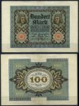 Германия 1920 г. • P# 69b N • 100 марок • номер - 8 цифр • регулярный выпуск • XF ( кат. - $ 15 )