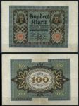 Германия 1920 г. • P# 69b R • 100 марок • номер - 8 цифр • регулярный выпуск • XF ( кат. - $ 15 )