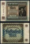 Германия 1922 г. P# 81b • 5000 марок • в.з. орнамент из линий • регулярный выпуск • XF-*