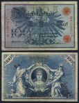 Германия 1908 г. • P# 33a A • 100 марок • красный номер • регулярный выпуск • VF- ( кат. - $ 10+ )