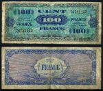 Франция 1944 г. • P# 123c • 100 франков • (блок 8) Союзные войска • оккупационный выпуск • F