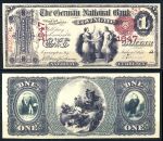 США штат Кентуки 1847г. • Ковингтон • Немецкий Национальный Банк • 1 доллар • регулярный выпуск • копия • UNC пресс