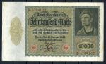 Германия 1922 г. •  P# 70 • 10000 марок • 1-й выпуск • большой формат • UNC- пресс-