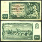 Чехословакия 1961 г. • P# 91c • 100 крон • Карлов мост(Прага) • регулярный выпуск(1990-1992 гг.) • XF