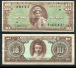 США 1958-1961 гг. • P# M42 • 10 долларов • серия 541 • две женщины • армейский чек • VF+ ®