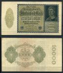 Германия 1922 г. • P# 71 • 10000 марок • 1-й выпуск • большой формат • XF+