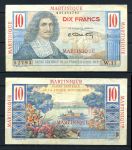 Мартиника 1947-1949 гг. • P# 28 • 10 франков • Жан-Батист Кольбер • XF