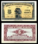 Французская Западная Африка 1942 г. • P# 28a • 5 франков • девушка • регулярный выпуск • UNC пресс-
