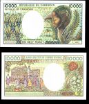 Камерун 1981 г. • P#20 • 10000 франков • регулярный выпуск • UNC пресс