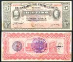Мексика Штаты и провинции • Чиуауа 1915 г. • P# s532c • 5 песо • печать Соноры(синяя) • регулярный выпуск • UNC пресс