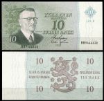 Финляндия 1963 г. • P# 104 (Litt. A)• 10 марок • Юхо Кусти Паасикиви(политик) • регулярный выпуск • UNC пресс