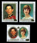 Аитутаки 1981 г. • SC# B35-7 • Свадьба принца Чарльза и леди Дианы Спенсер • MNH OG XF • полн. серия
