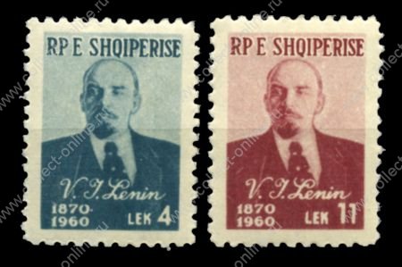 Албания 1960 г. • Mi# 597-8(SC# 557-8) • В. И. Ленин • MNH OG XF • полн. серия ( кат.- €6 )