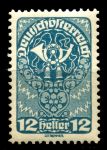 Австрия 1919-1920 г. • Sc# 206 • 12 h. • почтовый рожок • стандарт • MNH OG VF