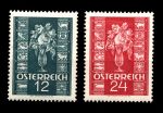 Австрия 1937 г. MI# 658-9(SC# 388-9) • 12 и 24 g. • для поздравительной почты • розы • полн. серия • MNH OG VF