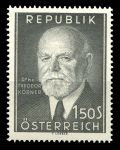 Австрия 1957 г. • MI# 1031 • 1.50 s. • президент Теодор Кёрнер • памятный выпуск • MNH OG VF ( кат. - €3 )