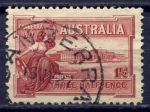 Австралия 1927 г. • GB# 105 • 1 ½ d. • Открытие здания Парламента • Used F-VF