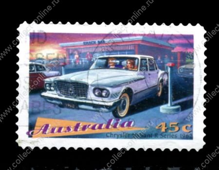 Австралия 1997 г. • SC# 1582 • 45 c. • классические автомобили • Крайслер Valiant R(1962) • Used XF ( кат.- $1 )