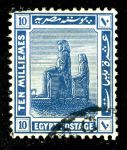 Египет 1914 г. • SC# 55 • 10 m. • Достопримечательности Египта • Колоссы Тебса • стандарт • Used F-VF