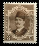 Египет 1923-1924 гг. • SC# 94 • 3 m. • Король Фуад • стандарт • MH OG VF