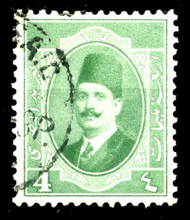 Египет 1923-1924 гг. • SC# 95 • 4 m. • Король Фуад • стандарт • Used F-VF