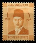 Египет 1937-1944 гг. • SC# 206 • 1 m. • Король Фарук(детский портрет) • стандарт • MH OG VF
