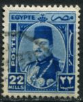 Египет 1944-1950 гг. • SC# 251 • 22 m. • король Фарук • стандарт • Used F-VF
