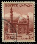 Египет 1953-1956 гг. • SC# 335 • 40 m. • Республика (1-й выпуск) • мечеть султана Хассана • стандарт • Used F-VF