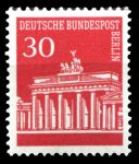 Западный Берлин 1966-1969 гг. • Mi# 288(Sc# 9N253) • 20 pf. • Бранденбургские ворота • стандарт • MNH OG XF