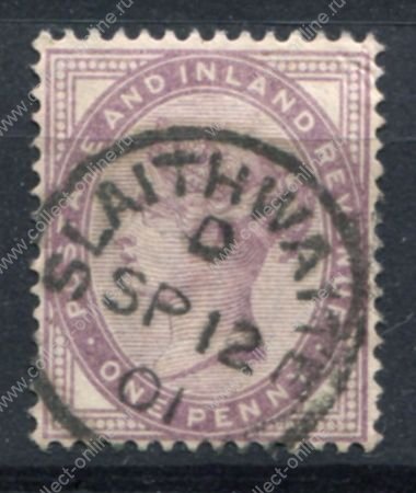 Великобритания 1881 г. Gb# 174 • 1 d. • Королева Виктория • стандарт • Used F-VF ( кат.- £1,70 )
