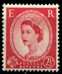 Великобритания 1952-1954 гг. • Gb# 519a • 2½ d. • Елизавета II • стандарт • MNH OG VF ( кат. - £8 )