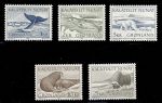 Гренландия 1970-1978 гг. • SC# 71-5 • 1 - 25 kr. • фауна острова • полн. серия ( 5 марок ) • MNH OG XF