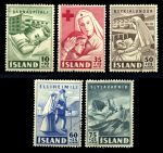Исландия 1949г. SC# B7-11 / благотворительные / Used VF