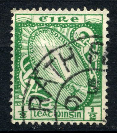Ирландия 1922-23 гг. SC# 65 • 1/2p. • "рука с мечом" • стандарт • Used XF ( кат.- $1,5 )