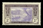 Кот-д'Ивуар 1913-1935 гг. • Iv# 41 • 1 c. • осн. выпуск • лодка на реке • MH OG VF