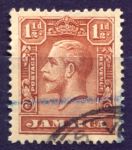 Ямайка 1929-1932 гг. • Gb# 109(Sc# 104) • 1½ d. • Георг V • стандарт • Used F-VF