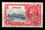 Ямайка 1935 гг. • Gb# 114 • 1 d. • Серебряный Юбилей • Виндзорский замок • Used F-VF