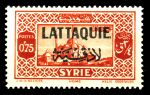 Латакия 1931-1933 гг. • SC# 8 • 75 с.(0.75 pi.) • надпечатка на осн. выпуске марок Сирии • MNH OG VF