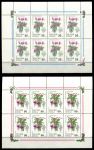 Россия 1993 г. • СК# 79-80 • 25 и 50 руб. • Комнатные растения • мал. листы ( 8 марок ) • MNH OG XF ( кат. - ₽ 250 )