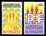Сент-Винсент 1973 г. • Sc# 356-7 • 12 и 40 c. • Ассоциация планирования семьи • полн. серия • MNH OG VF