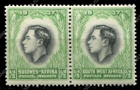 Юго-западная Африка 1937 г. • Gb# 97 • ½ d. • Коронация Георга VI • MNH OG XF