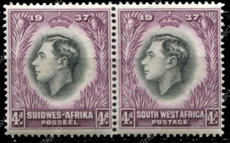 Юго-западная Африка 1937 г. • Gb# 102 • 4 d. • Коронация Георга VI • MNH OG XF