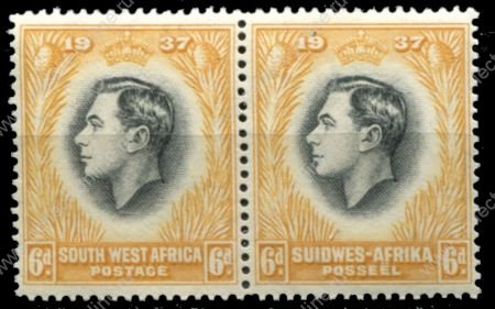 Юго-западная Африка 1937 г. • Gb# 103 • 6 d. • Коронация Георга VI • MNH OG XF